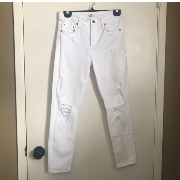 Citizens of Humanity 26 Skinny White Jeans - Picture 2 of 9